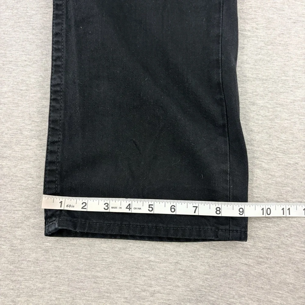 True Religion Men's Jeans Size 36 Black Denim Straight Leg World Tour